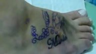 tatuagem no pé#Diandra# PARTE 1