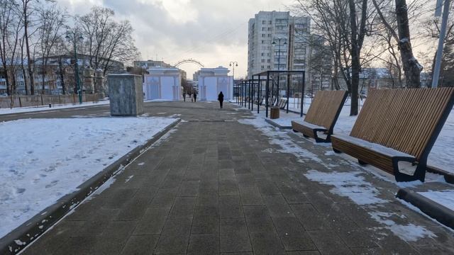 Белгород воскресенье, зимняя прогулка в парк Ленина.