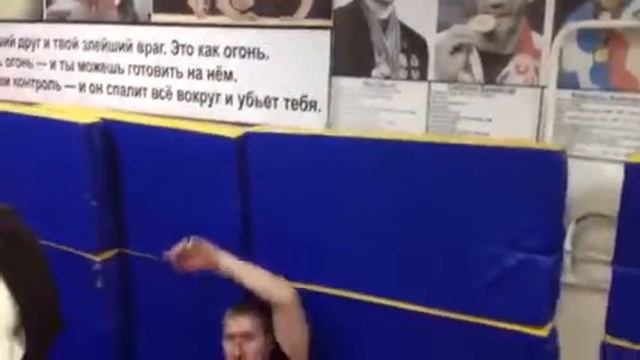 Съемка в спортзале Аполлон