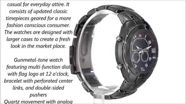 U.S Polo Sport Men's US8203 Gunmetal Tone Watch