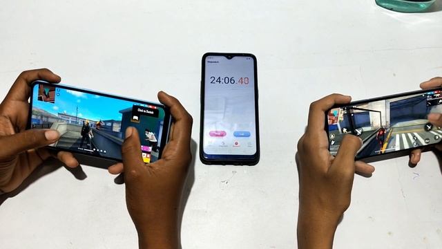 Realme 6i Vs Redmi Note 9  Gameplay Test | Redmi Note 9  Vs Realme 6i FREEFIRE Battery Drain Test