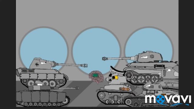 Новый монстр германии-мультики про танки.