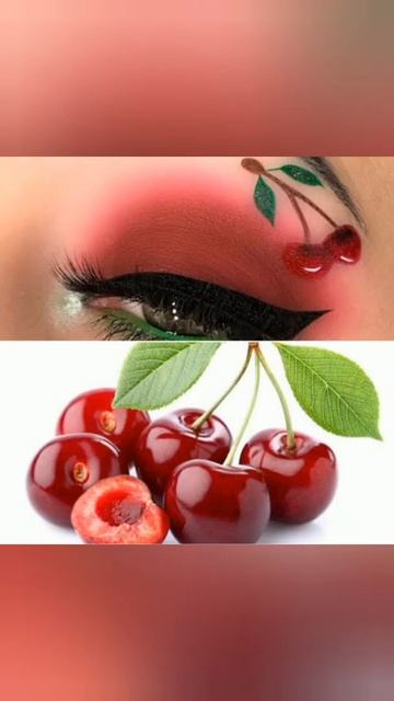 glitter fruit eyeshadow VS fruit ll subscribe ll like ll