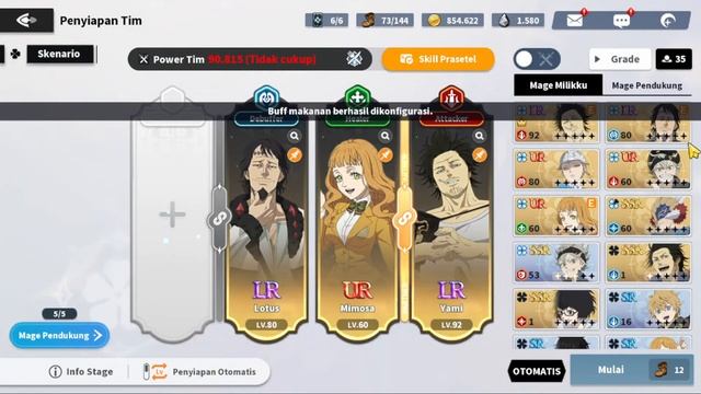 Live Reveiw akun Full Character Season 1 - Black Clover Mobile