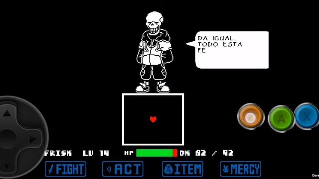 TS UNDERSWAP PAPYRUS FIGHT FAIL