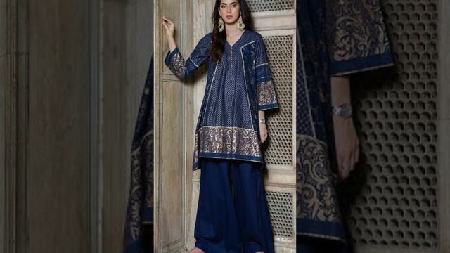 Beautiful Unique Style Kurti Suit, lovely colour contrast combination