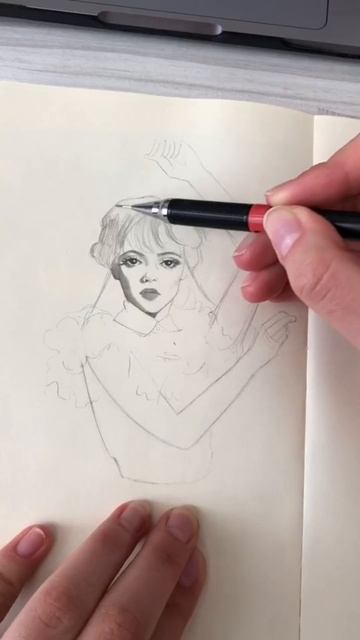 Wednesday 🖤 #sketchbook #jennaortega #wednesdayaddams #wednesdaynetflix