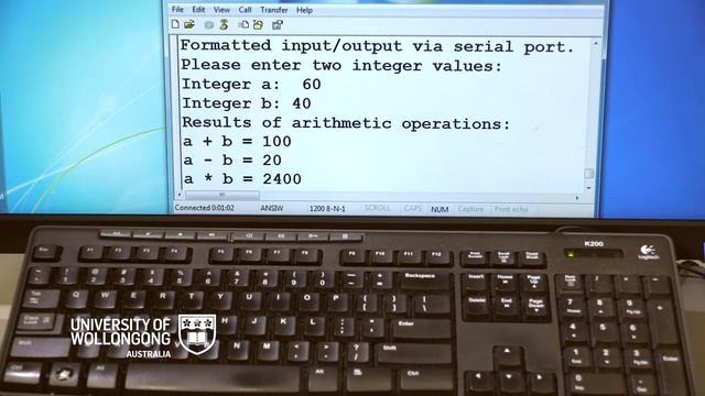 Using serial port in Microchip AVR microcontroller (formatted string IO)