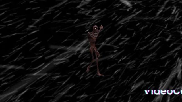 Striped Skier. Полосатый лыжник- ночь в парке. #страшнаямузыка