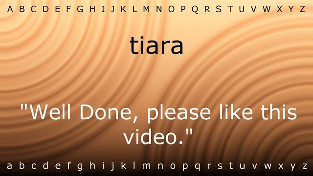 How to pronounce 'tiara' with Zira.mp4