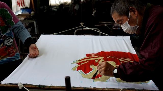 【竹虎】土佐伝統のフラフを染める！創業明治35年三谷染工場・親子職人の手仕事！竹チューバー竹虎四代目の世界