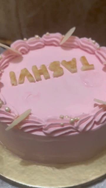 Pastel pink cake all dressed up for a girl’s birthday party! ❤️ #cakes #trending #ytshorts