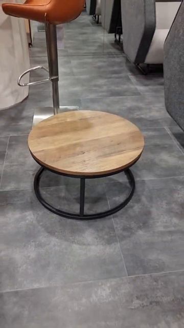 Стол журнальный AMF Colorado-1 Черный/МДФ Дуб шервуд