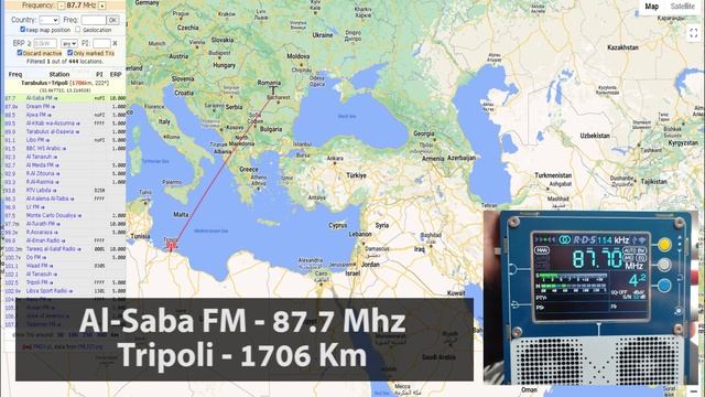 [FM-DX] [SpE] Al-SabaFM (LBY) 87.7 MHz received in Romania