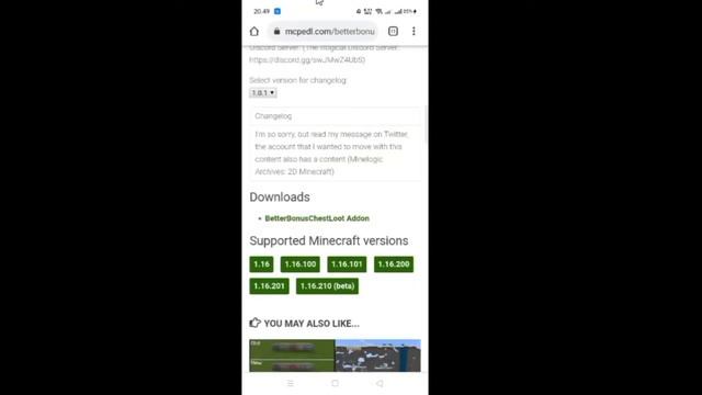 Cara Download Mod/Addon Minecraft PE/BE