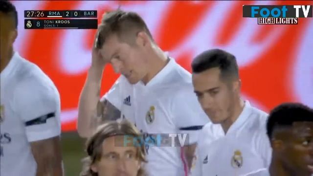 Реал Мадрид - Барселона 2:1 голы и лучшие моменты