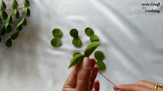 TUTORIAL DAUN DARI FLANEL  | How to make grennery felt