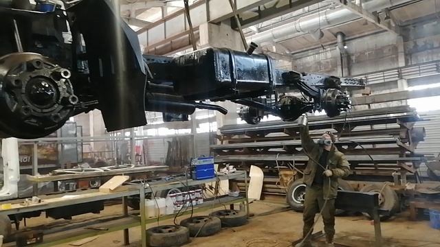 Покраска рамы автомобиля Hyundai HD72