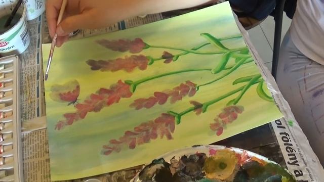 🌺 Flower watercolor painting 🎨 Ninjon-chan 🐇💙 Spring is here 🌷🌼🌻🌹🌸🦋