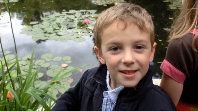 Natalie and Will's take on Claude Monet's Lily Pad pond at Giverny
