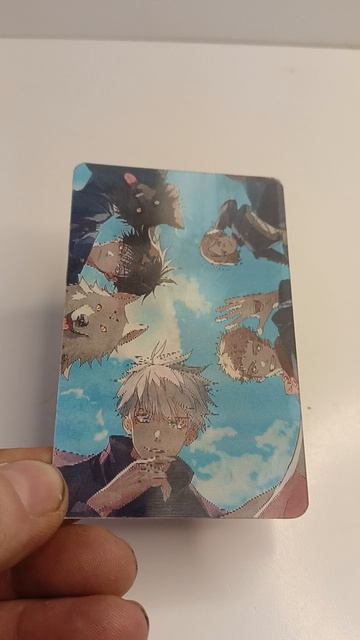 Магическая битва переливная карточка