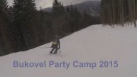 Bukovel Party Camp. Лена показывает, чему научилась за 9 дней с нуля. Free Carving + 360 в движении