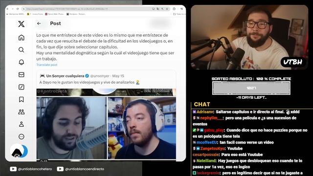 DAYO HABLA de VIDEOJUEGOS y EXIGE  que TENGAN un MODO DAYO | UTBED