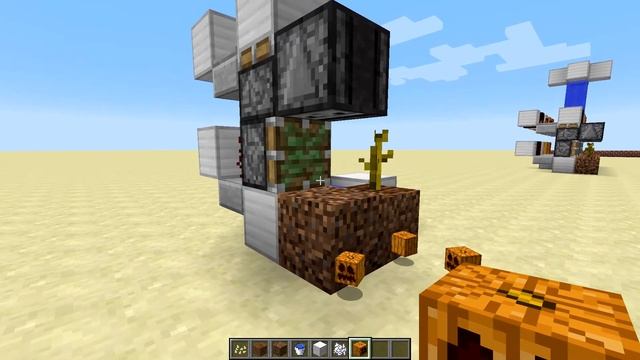 Minecraft tutorial - Melon and pumpkin farm 1.12 with observer block
