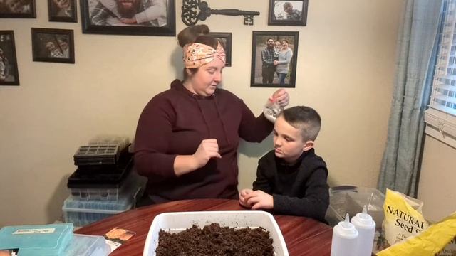 Planting tomato seeds! 🍅