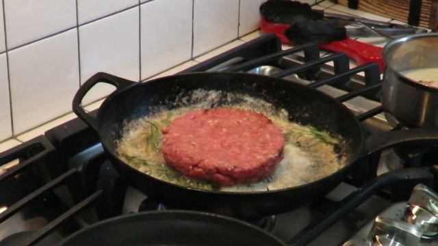 SURF AND TURF HAMBURGER! | Cast Iron Burger Recipe