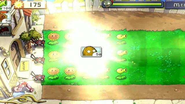 Plants vs zombies прохождение #1 "Безумный сосед и король боулинга"