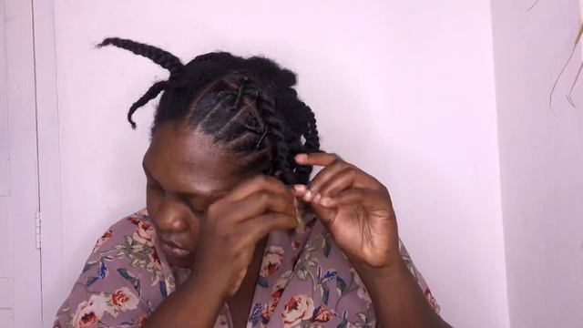 CRISS CROSS RUBBER BAND HAIRSTYLE ON 4C HAIR w/DIY FAUX LOCS *the best Afro kinky bulk*| ft EXYHAIR