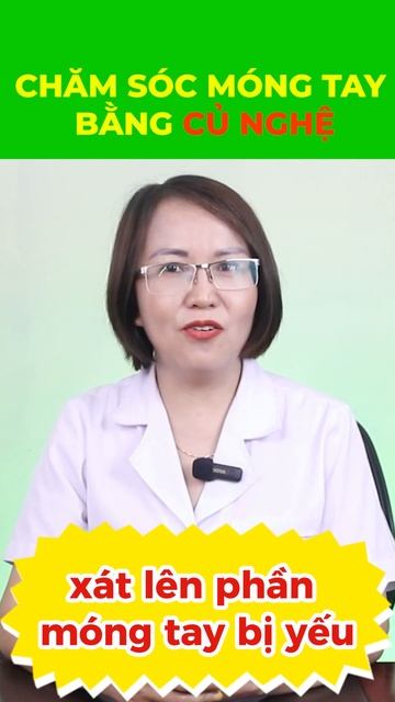 Cách Chăm Sóc Móng Tay Bằng Củ Nghệ #shorts