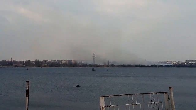 Пожар на Песчанке в Воронеже