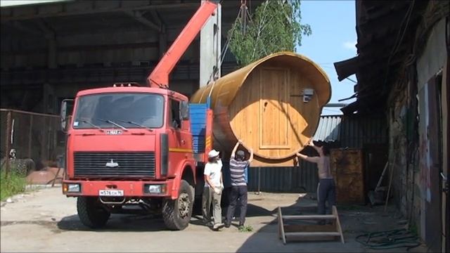 Мобильная баня перемещается с Вами!