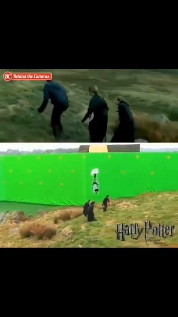 На съемках фильма Гарри Поттер