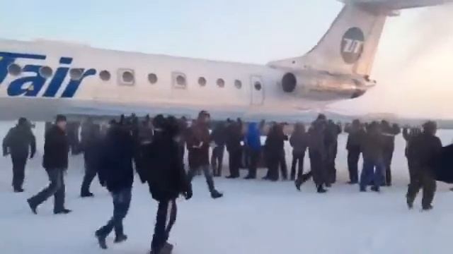 Толкание Ту-134