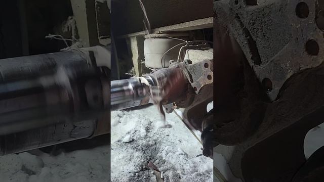 Работа на выезде,Целинная.Наплавка и расточка оси