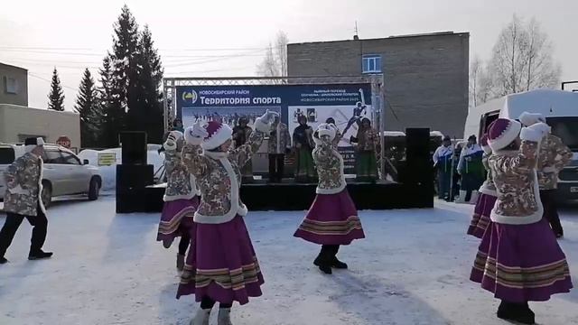 Ансамбль "Верхтулинка" (с.Верх-Тула, НСО). Открытии лыжного перехода "От героя к героям" 15.02.25