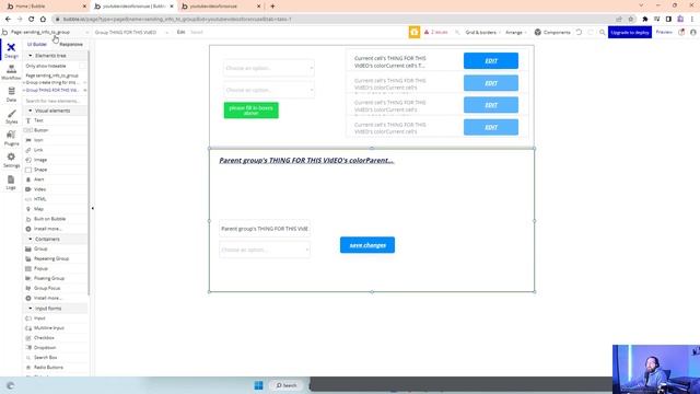 How to Change Element Styles in Bubble.io Bubble.io tutorial