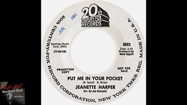 Jeanette Harper - Put Me In Your Pocket - (1967)