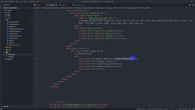 Xisen Saas landing PSD To HTML | Class  05
