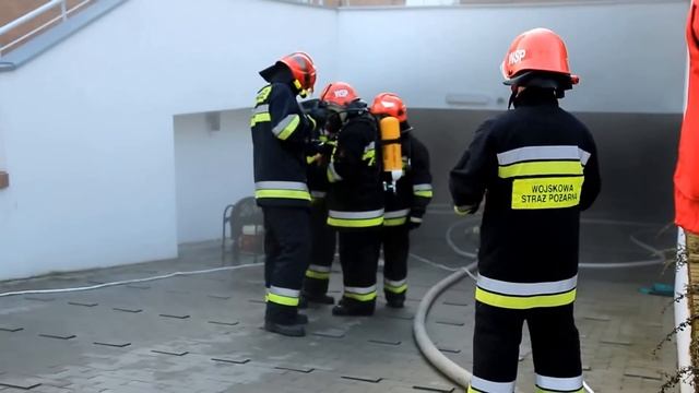 Pożar w garażu osiedla Platan w Świnoujściu