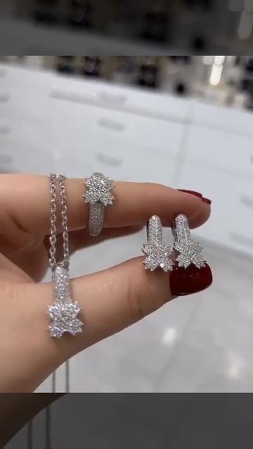 Украшения из серебра 925 пробы #серебросдоставкой #украшения #бриллианты #ручная_работа