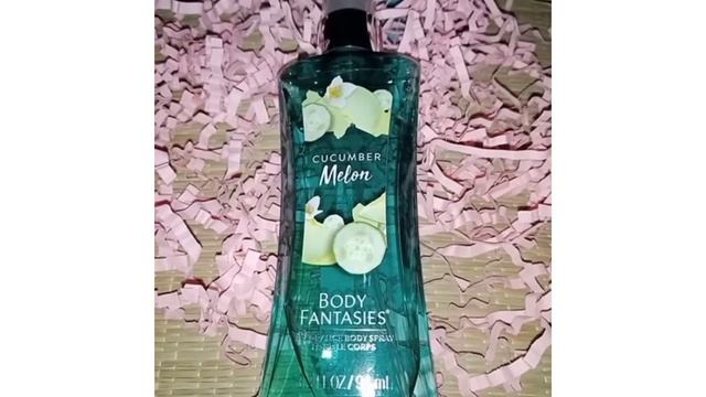 Body Fantasies Cucumber Melon Scent Body Mist Spray-Perfect for Summer