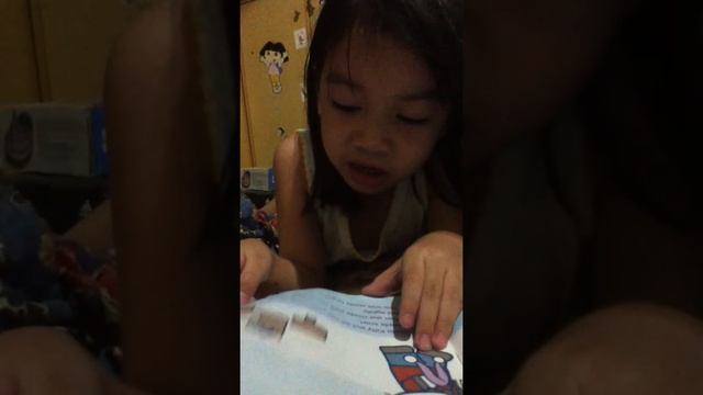Yona reads Hello Kitty Ice Skating Princess