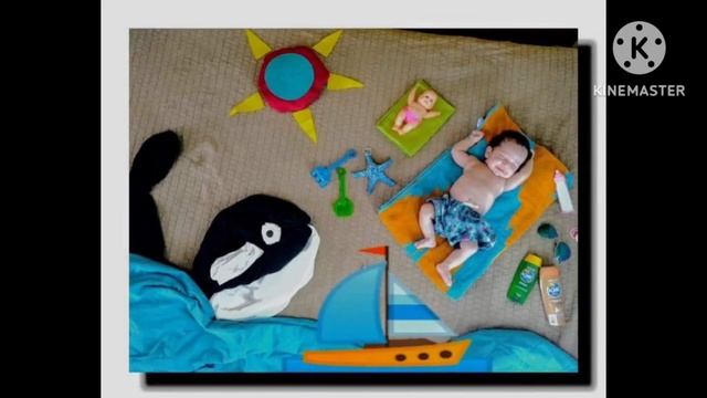 Latest Beach Theme Baby Photoshoot ideas | Summer Theme Baby Photoshoot | Monthly Baby Photoshoot