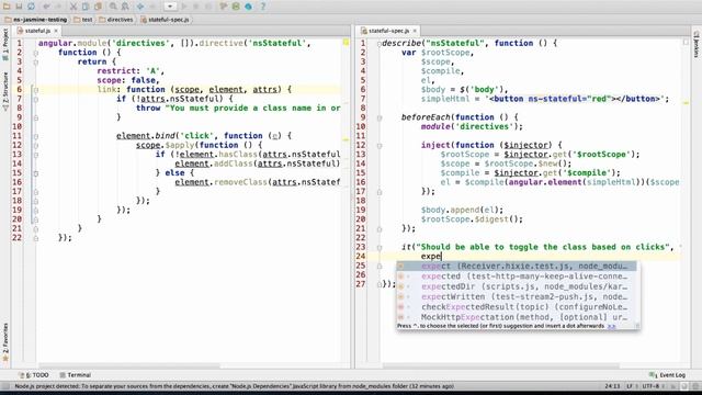 7) Angular/Jasmine, Directive Testing Part I