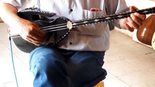 UNOS :: TURKISH HALF CUT ELECRTIC SHORT NECK SAZ WITH EQUALIZER AND FREE BELT
