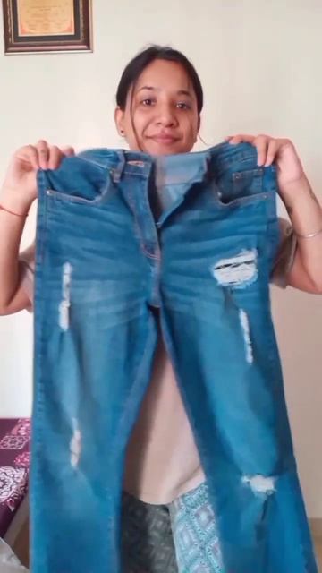 Meesho Highwaist Bootcut Jeans #shorts #ytshorts #bootcutjeans #highwaist #meesho #unboxing #haul